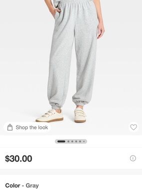 Universal Thread Light Gray Balloon Jogger Pants